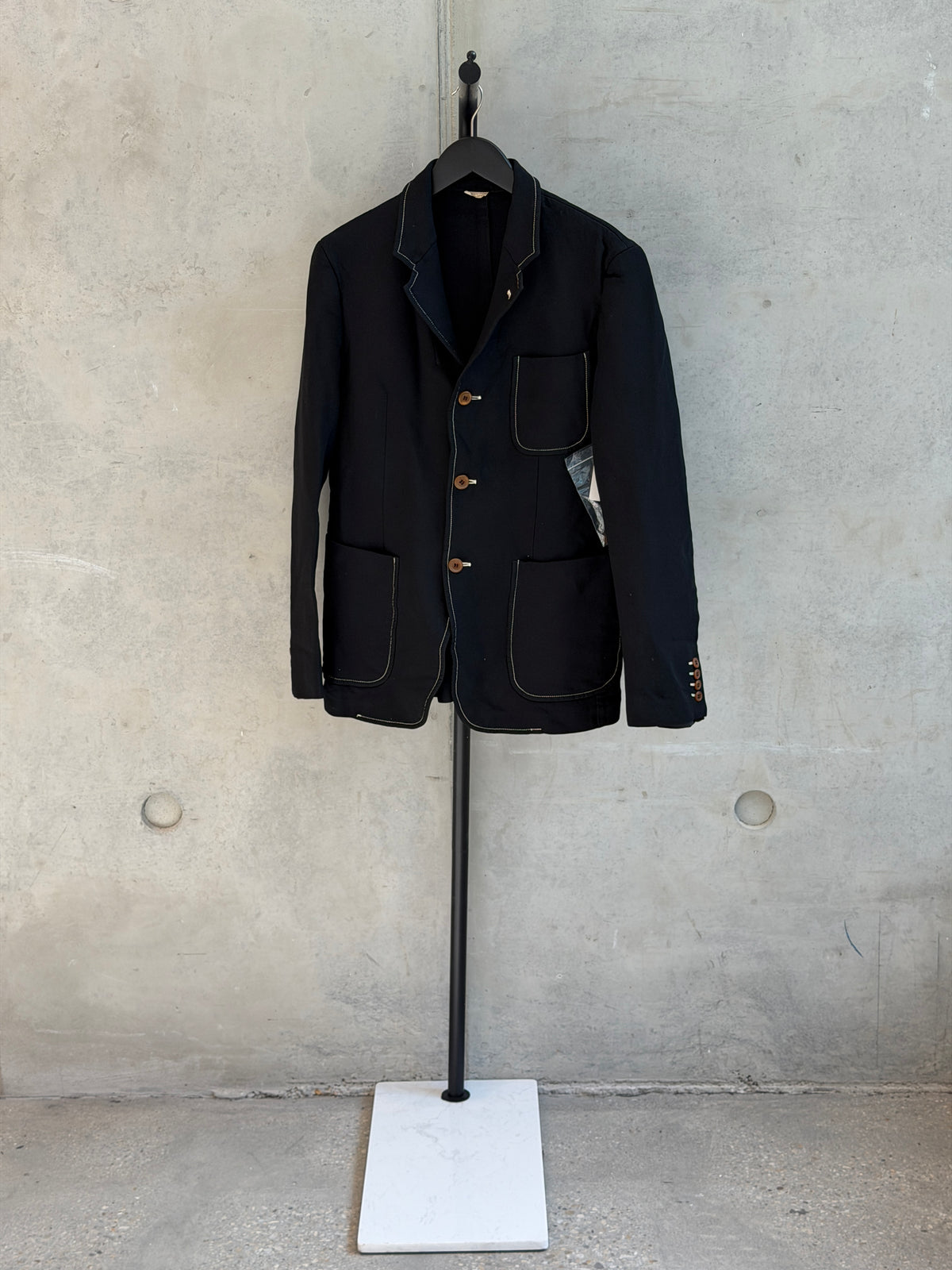 LEO RELOVED M Black Jacket COMME des GARÇON