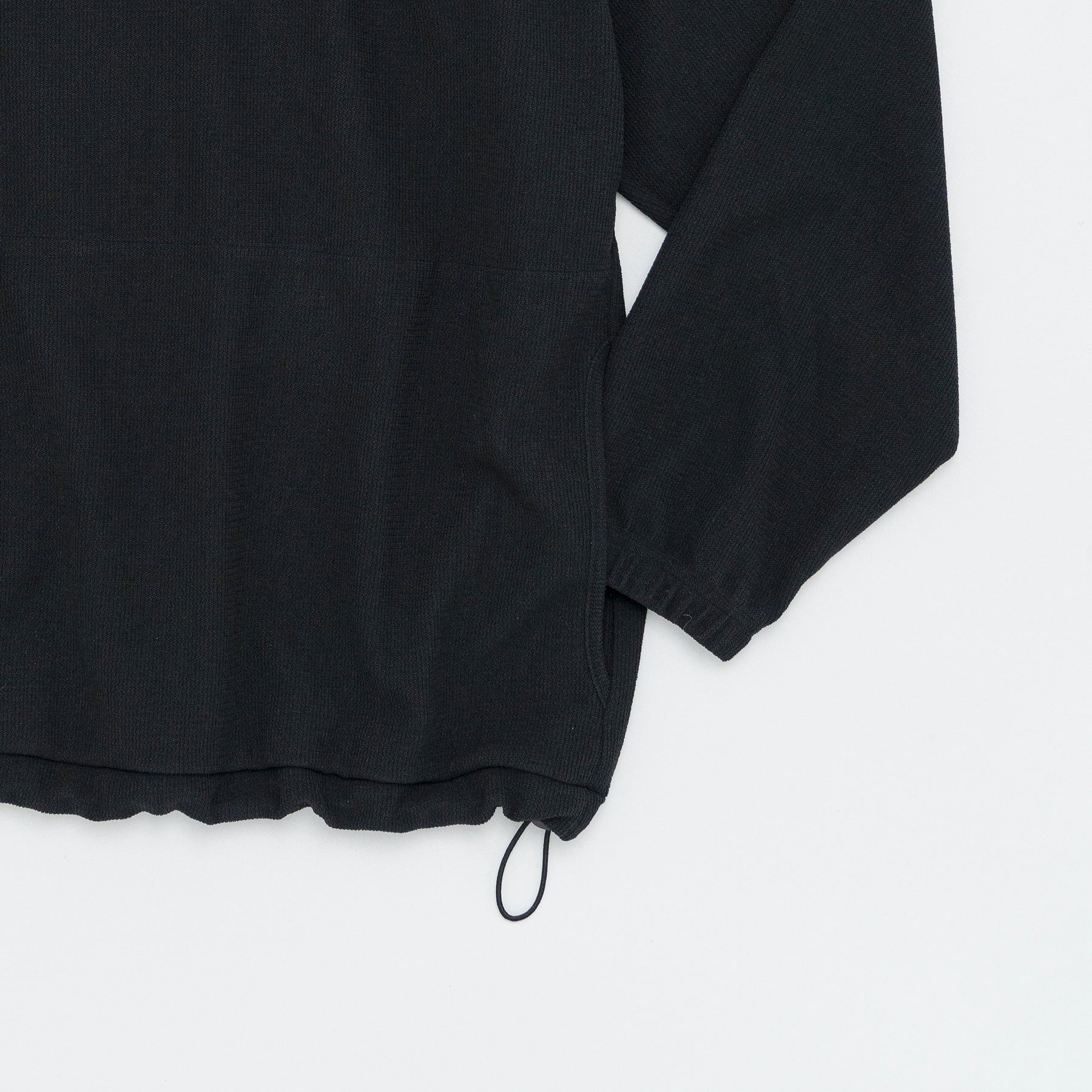 STILL BY HAND High Neck Zip Up Jumper | Black LEO BOUTIQUE