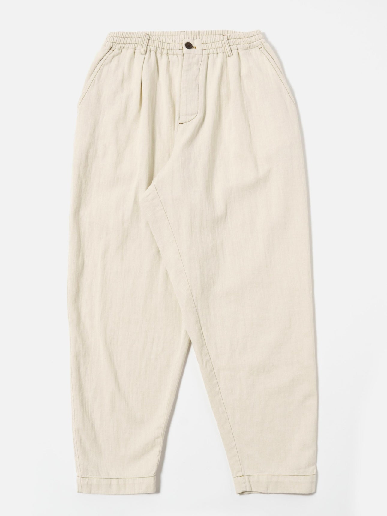 UNIVERSAL WORKS Pleated Track Pant | Ecru LEO BOUTIQUE – Leo Boutique