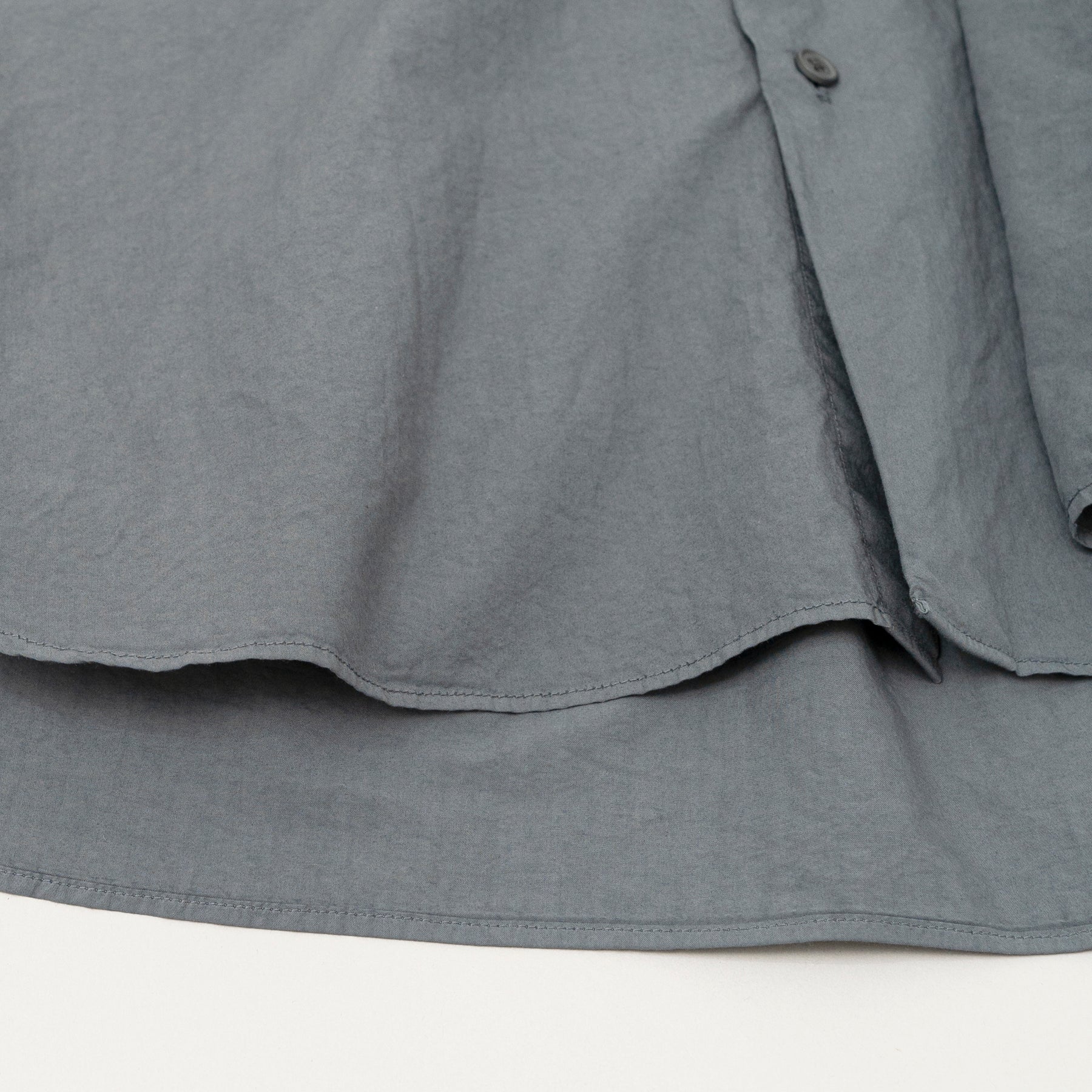  STILL BY HAND Garment Dye Over Shirt | Blue Grey LEO BOUTIQUE