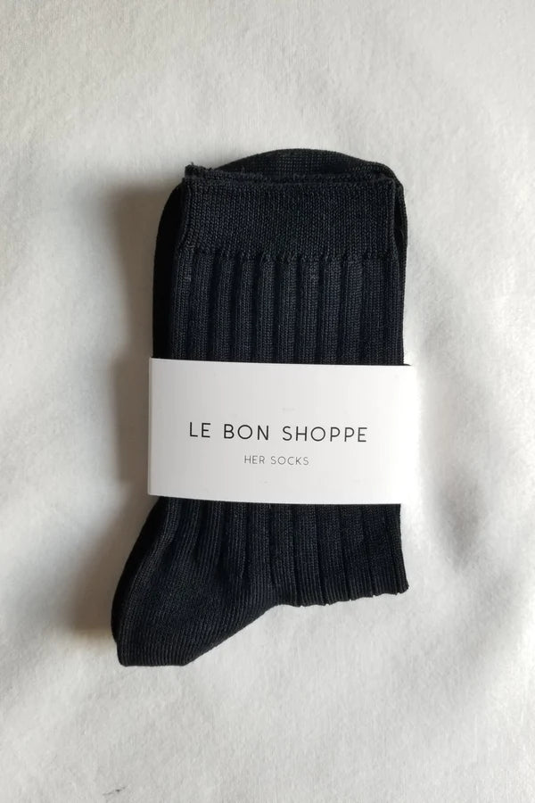LEO BOUTIQUE Her Socks True Black LE BON SHOPPE