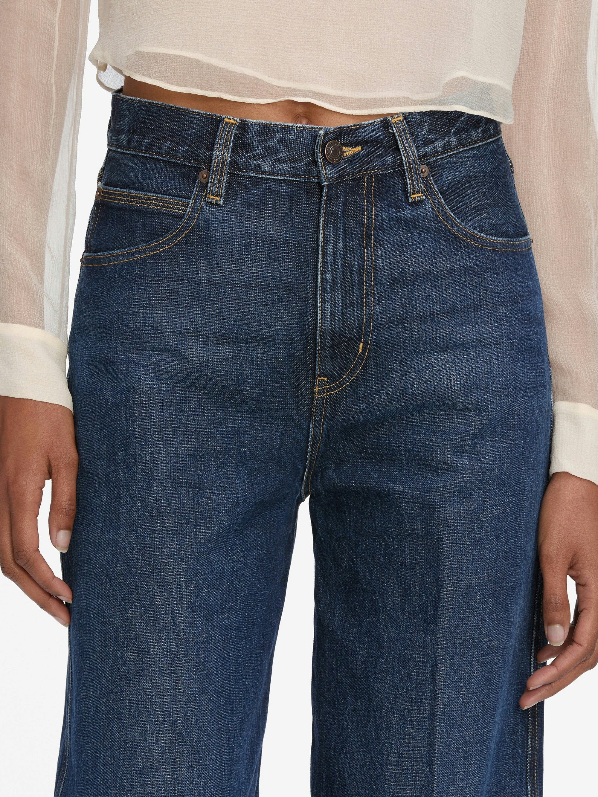 LEO BOUTIQUE The Cuffed Wide Jean | Spencer FRAME DENIM