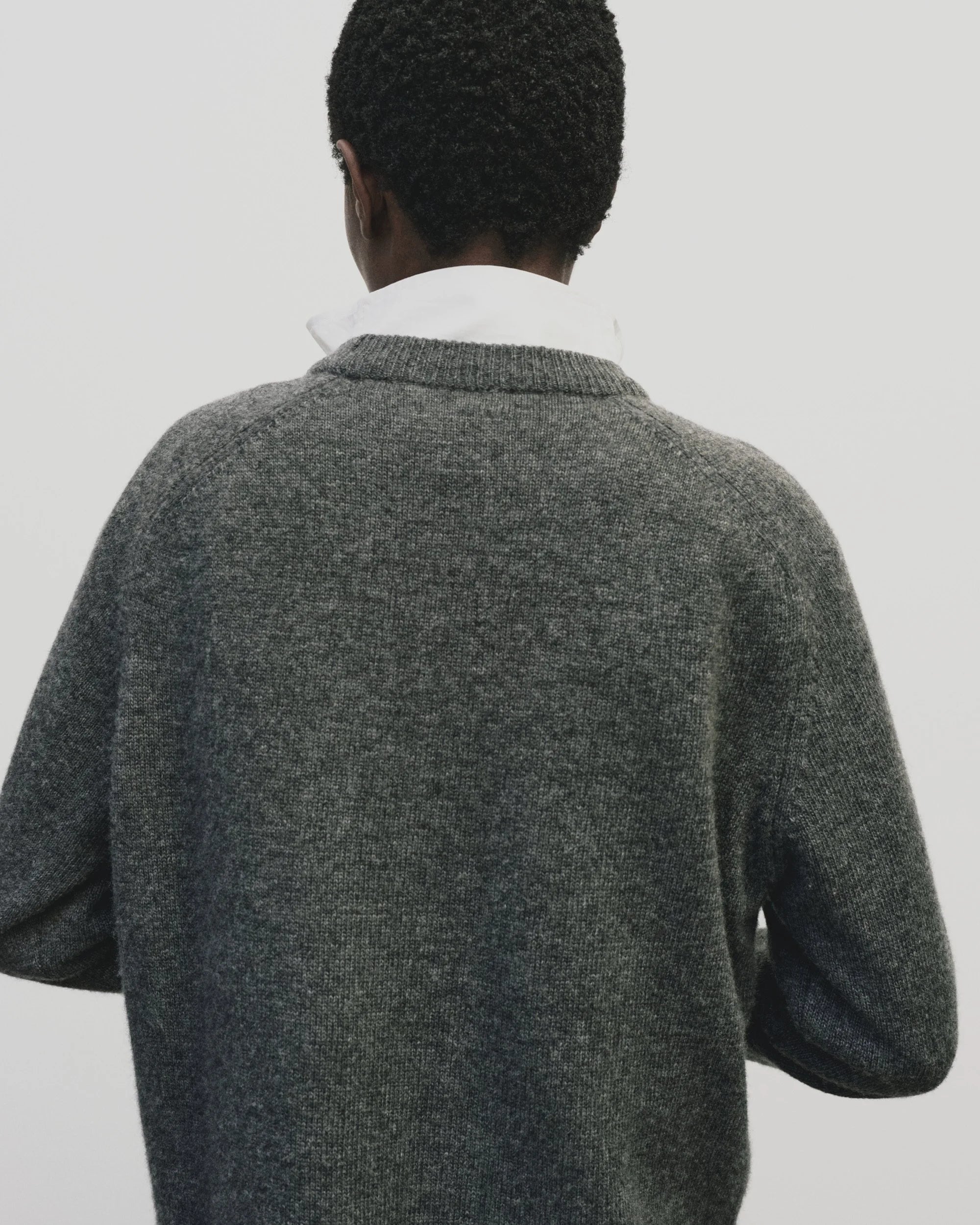 LEO BOUTIQUE Cashmere Blend Crew Neck Knit | Gray MIJEONG PARK 