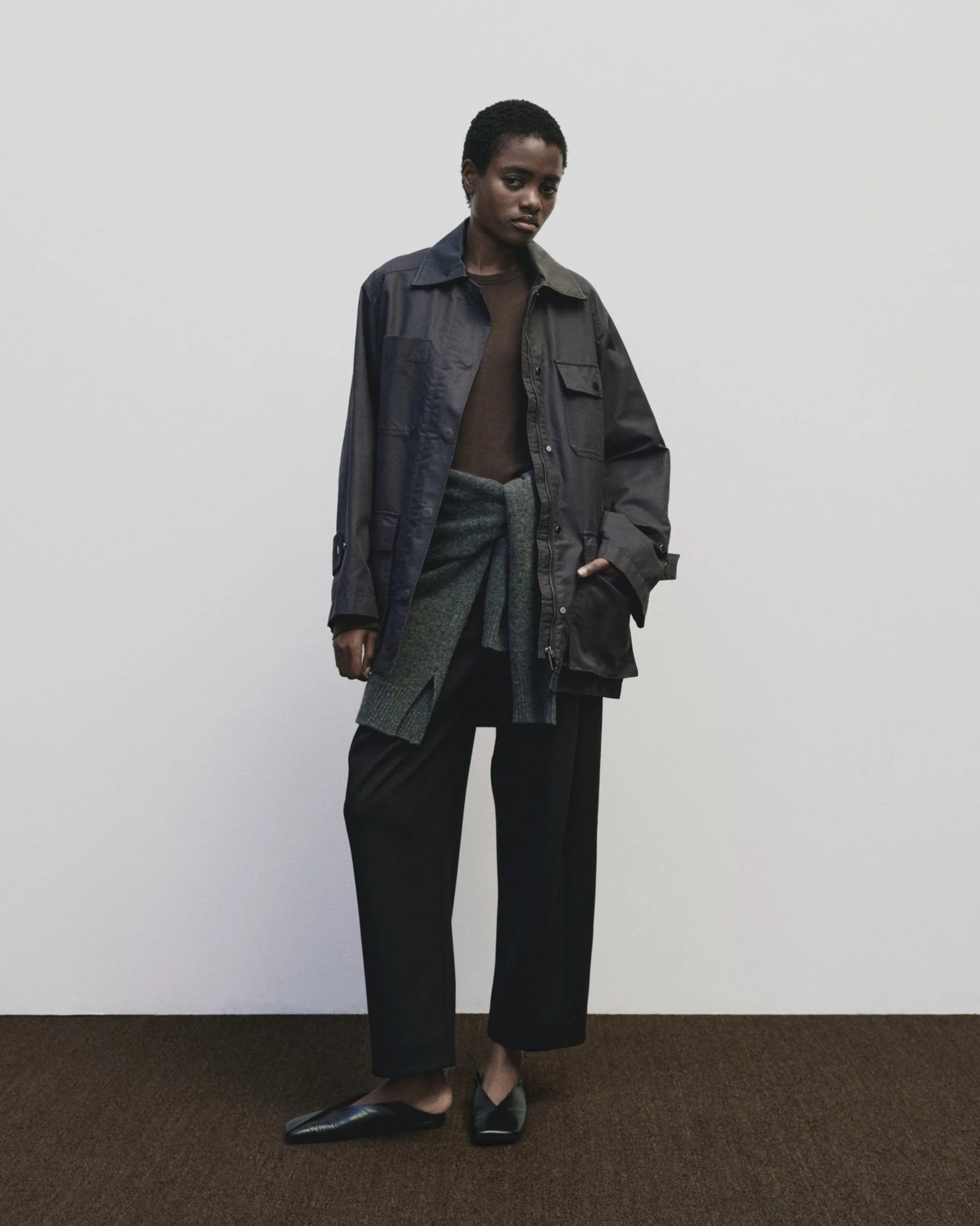 LEO BOUTIQUE Contrast Collar Work Jacket | Navy MIJEONG PARK 