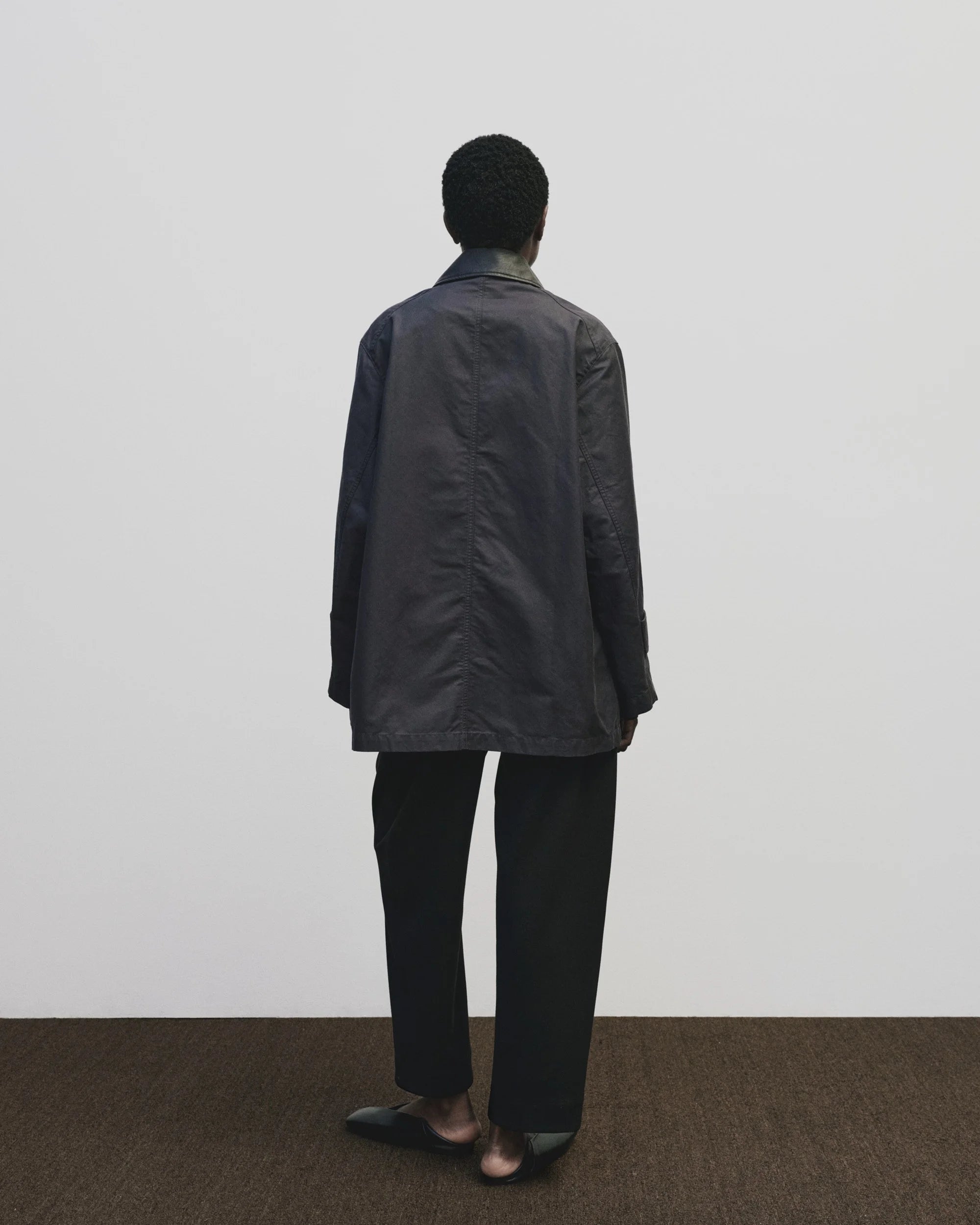 LEO BOUTIQUE Contrast Collar Work Jacket | Navy MIJEONG PARK 