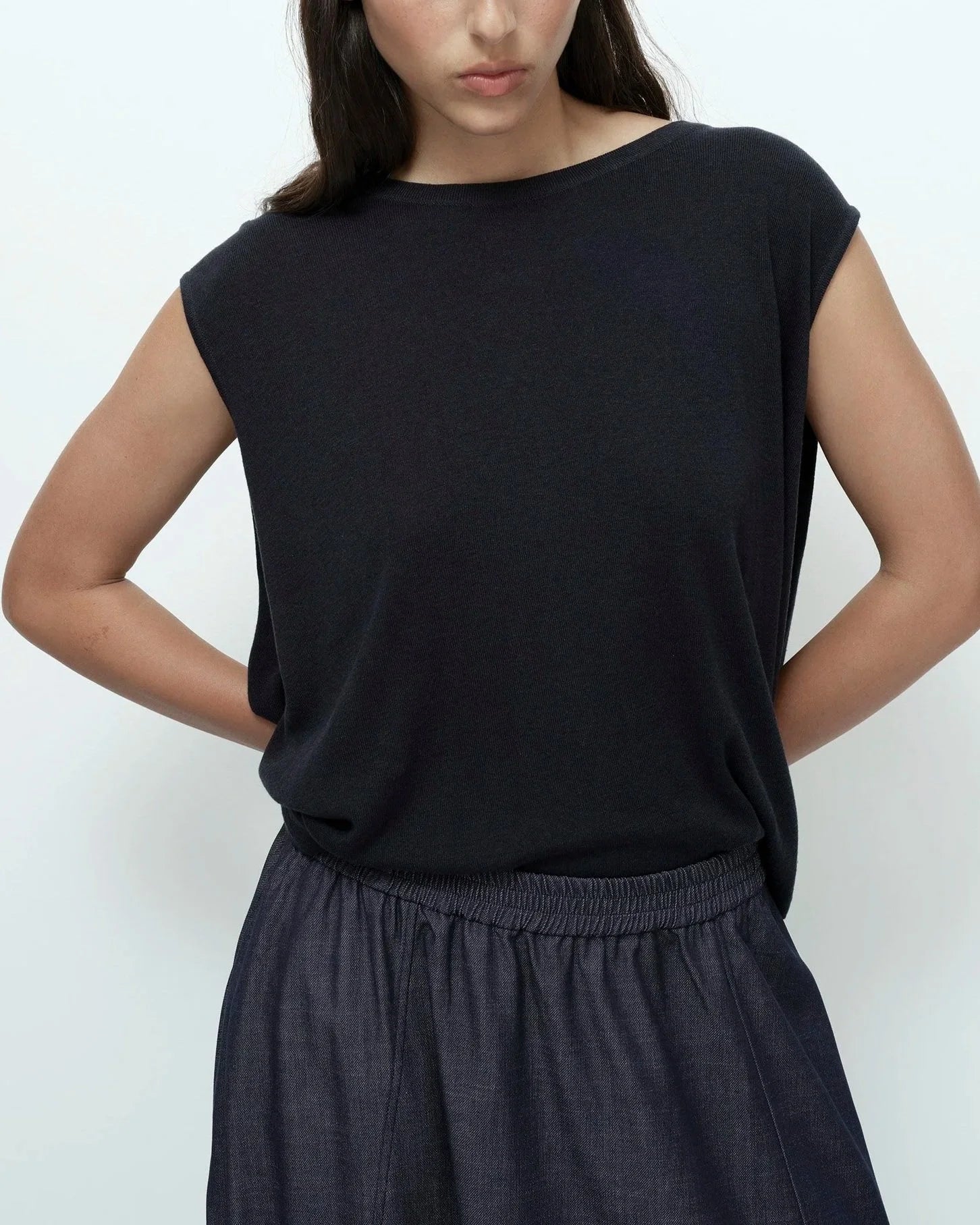 LEO BOUTIQUE Denim Balloon Midi Skirt | Denim MIJEONG PARK