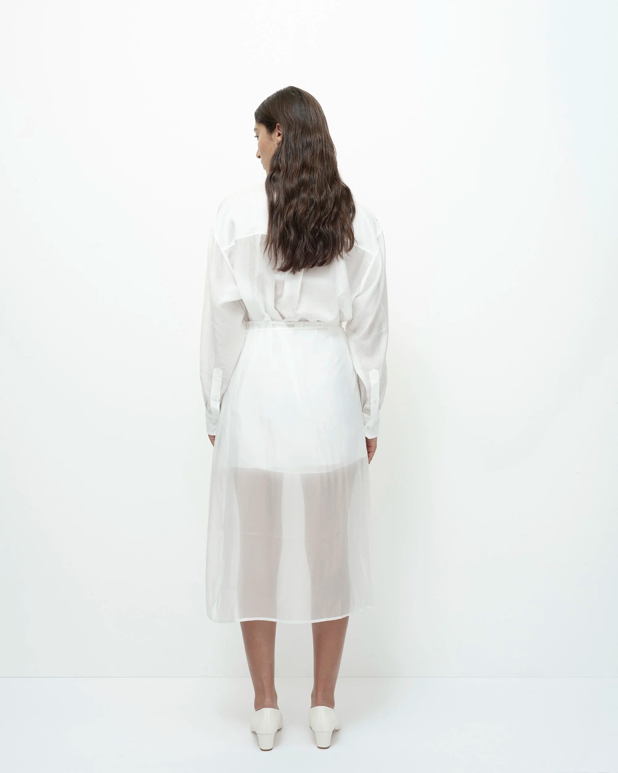 LEO BOUTIQUE Semi Sheer Shirt | White MIJEONG PARK