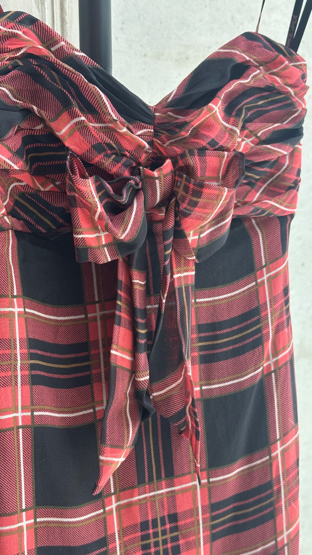 LEO RELOVED 2 Betsey Johnson Red Plaid Dress