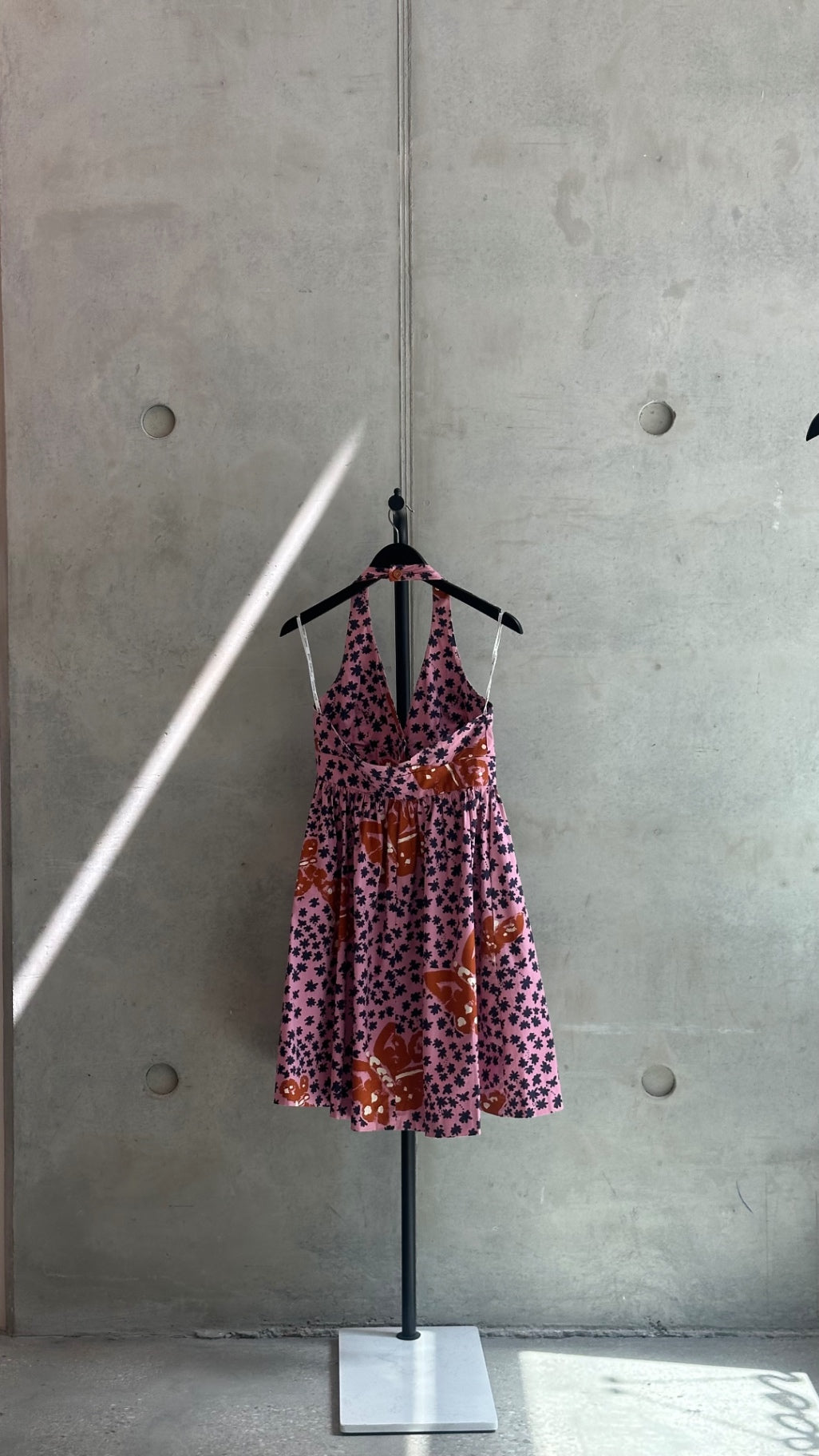 LEO RELOVED 6 Betsey Johnson Butterfly Print Halter Dress