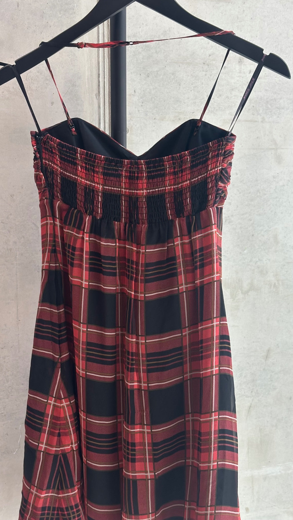 LEO RELOVED 2 Betsey Johnson Red Plaid Dress