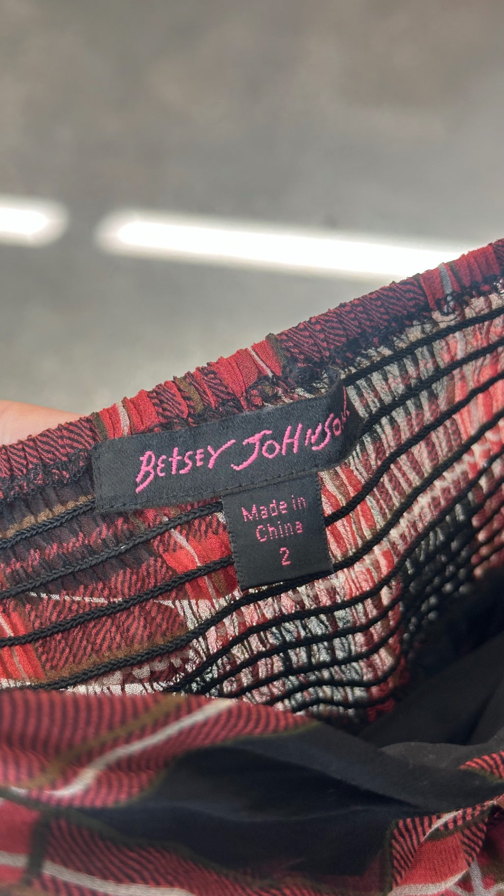 LEO RELOVED 2 Betsey Johnson Red Plaid Dress