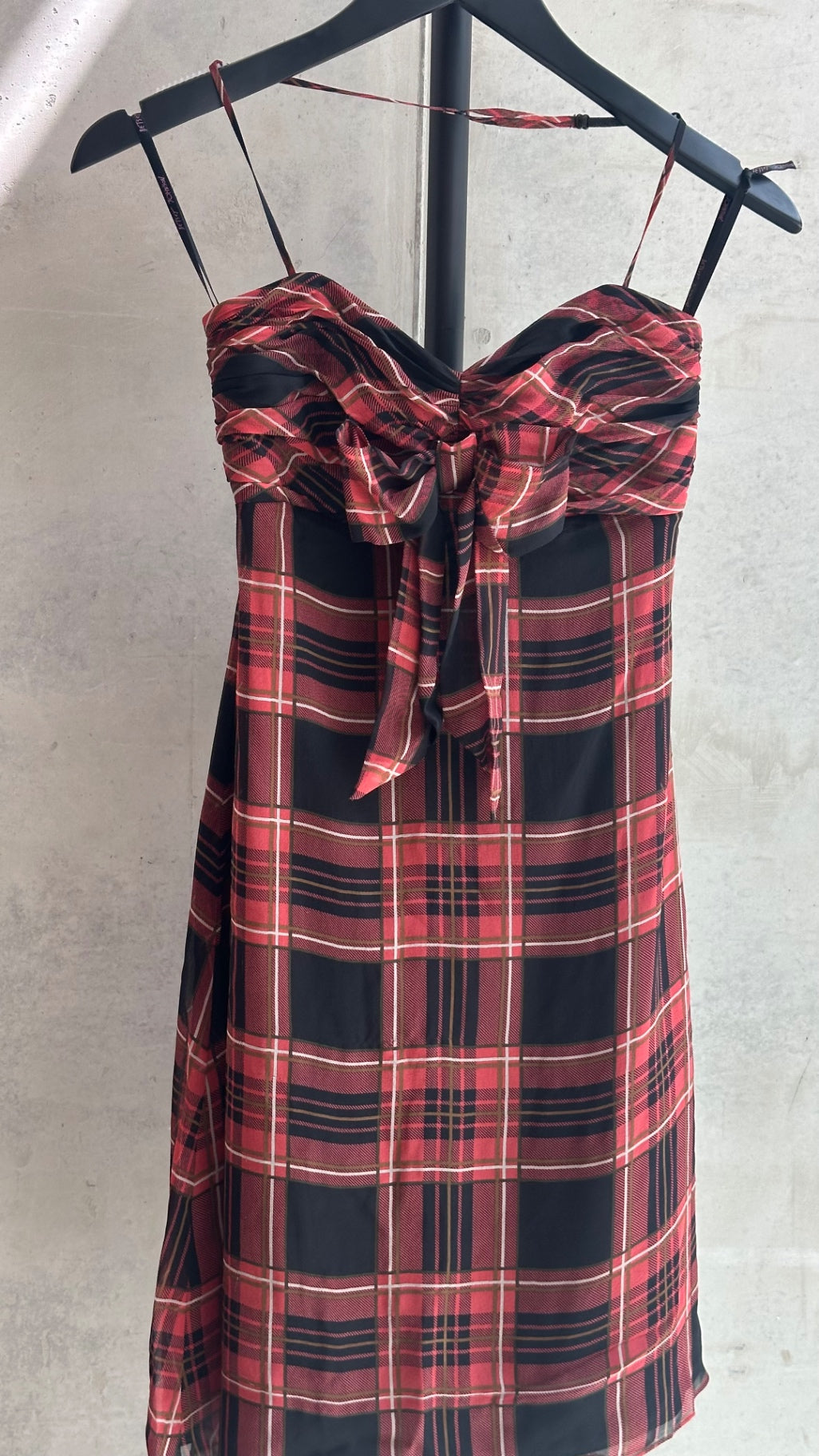 LEO RELOVED 2 Betsey Johnson Red Plaid Dress