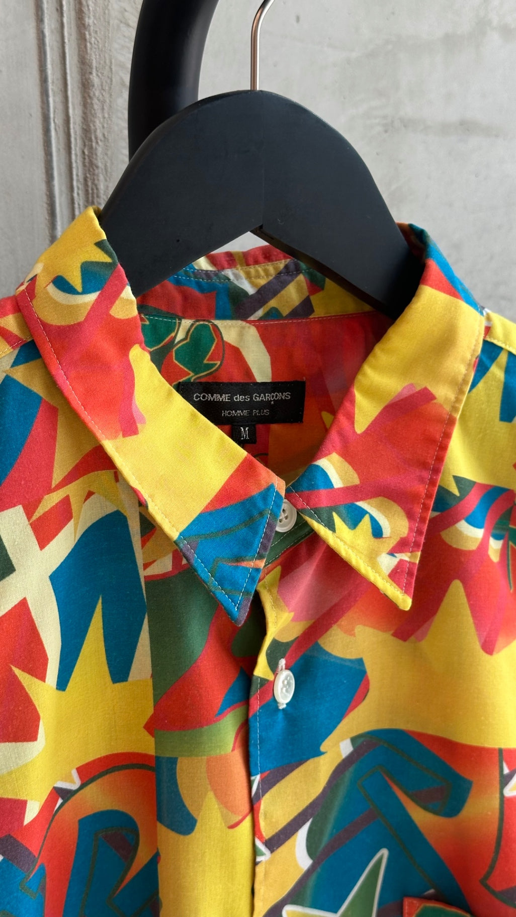 LEO RELOVED M Clown Button Up Shirt COMME des GARCONS