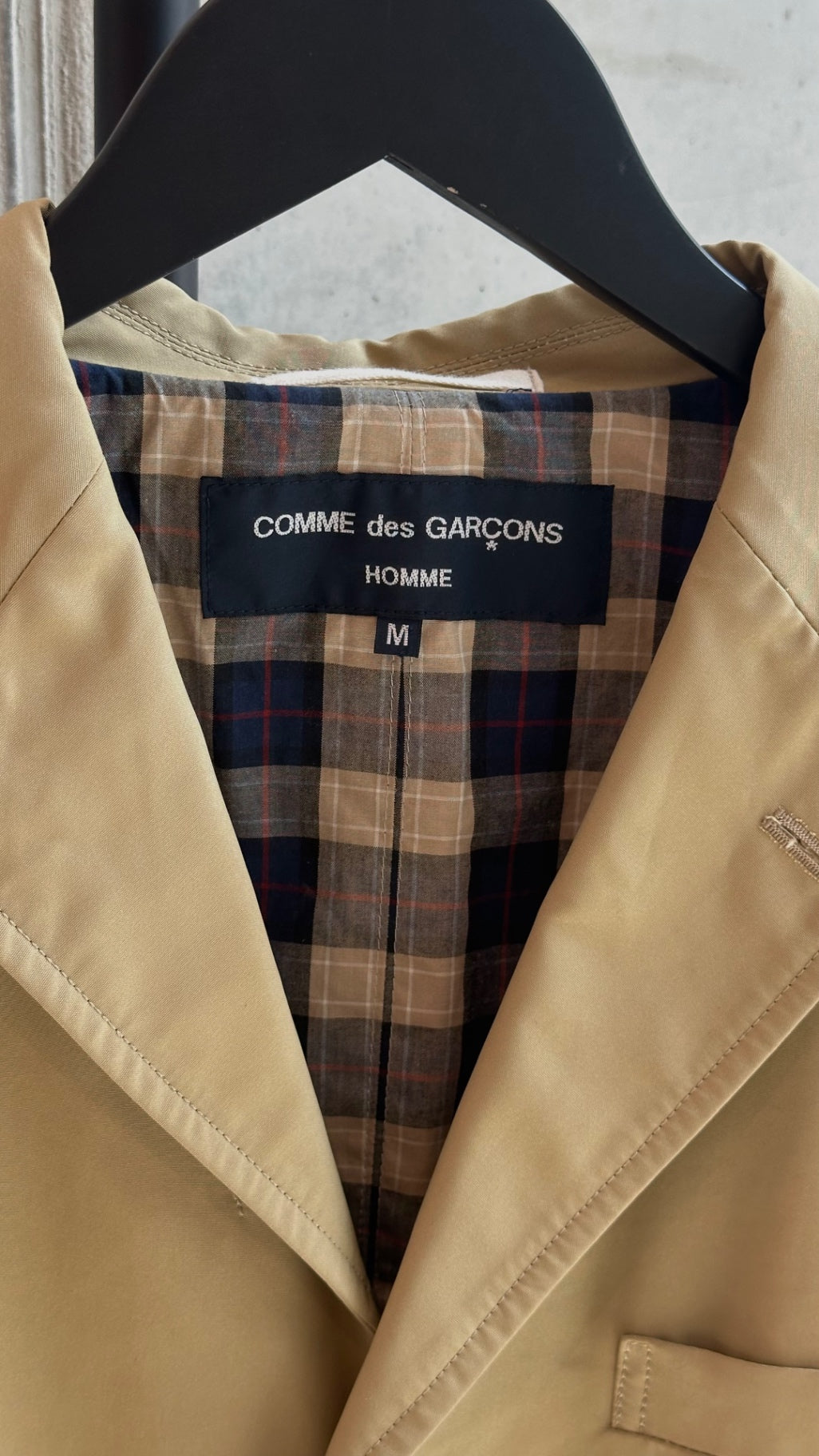 LEO RELOVED M Beige Jacket COMME des GARCONS