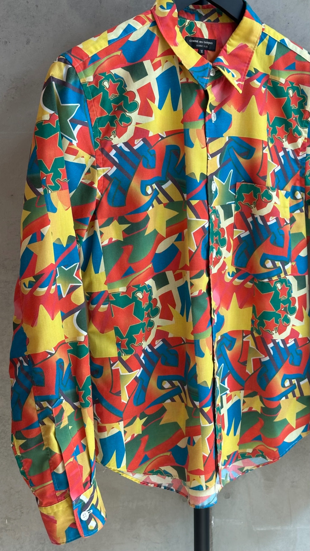 LEO RELOVED M Clown Button Up Shirt COMME des GARCONS