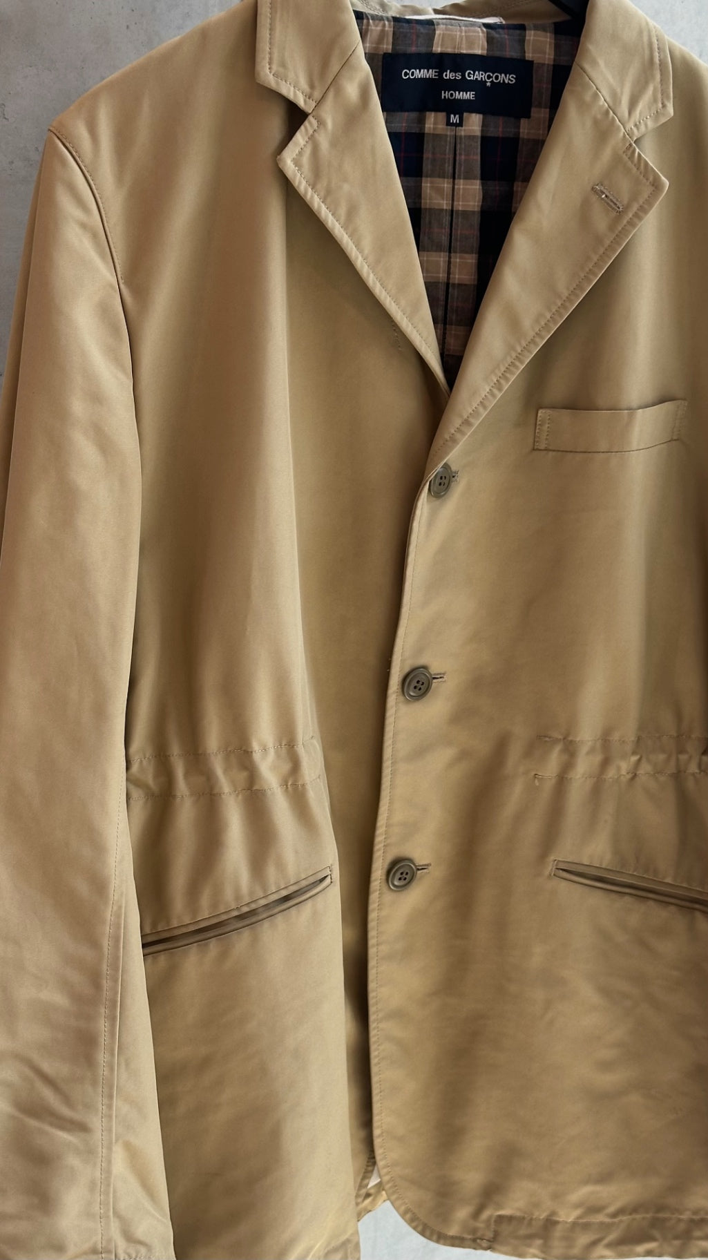 LEO RELOVED M Beige Jacket COMME des GARCONS