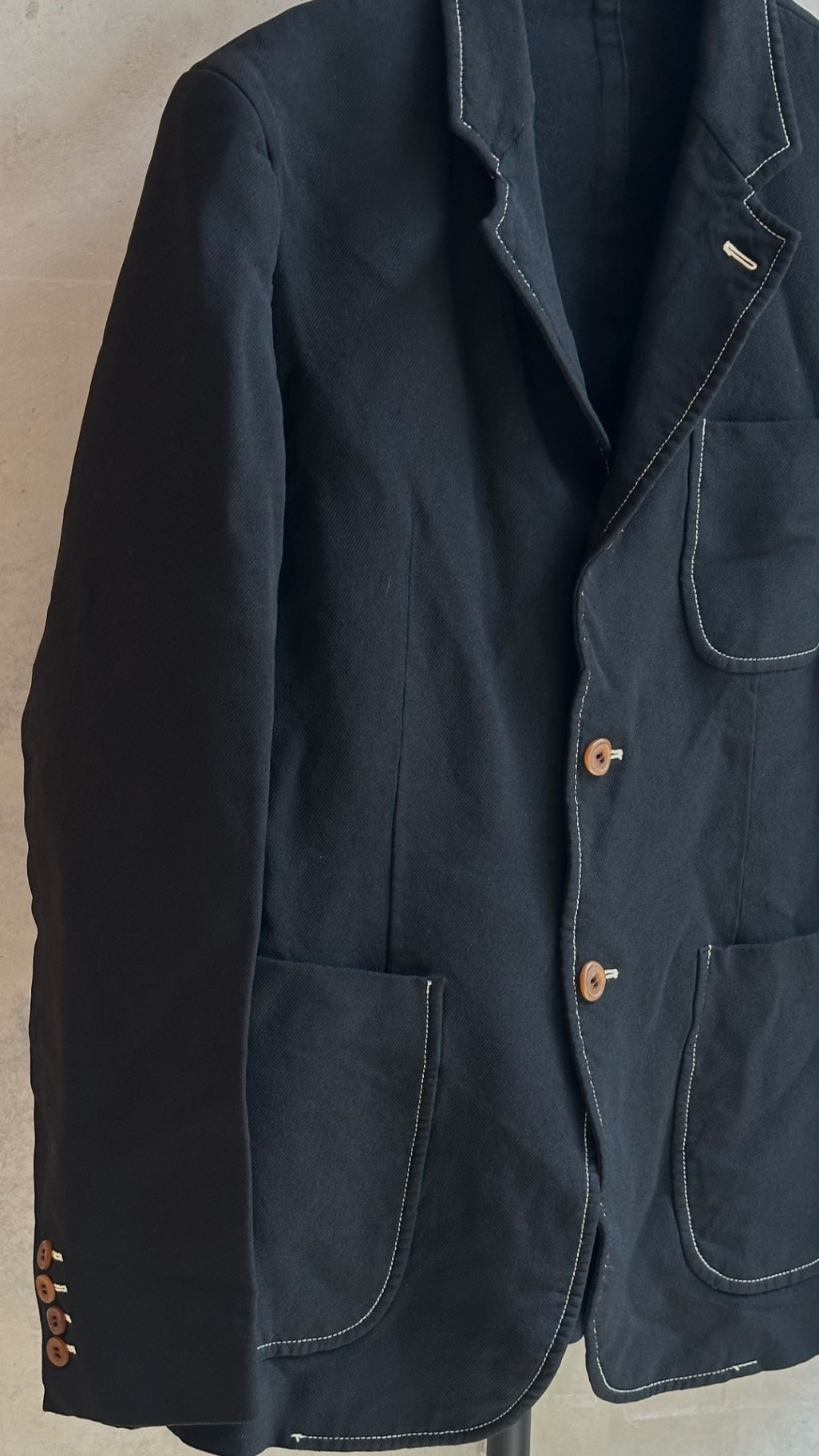 LEO RELOVED M Black Jacket COMME does GARÇON 