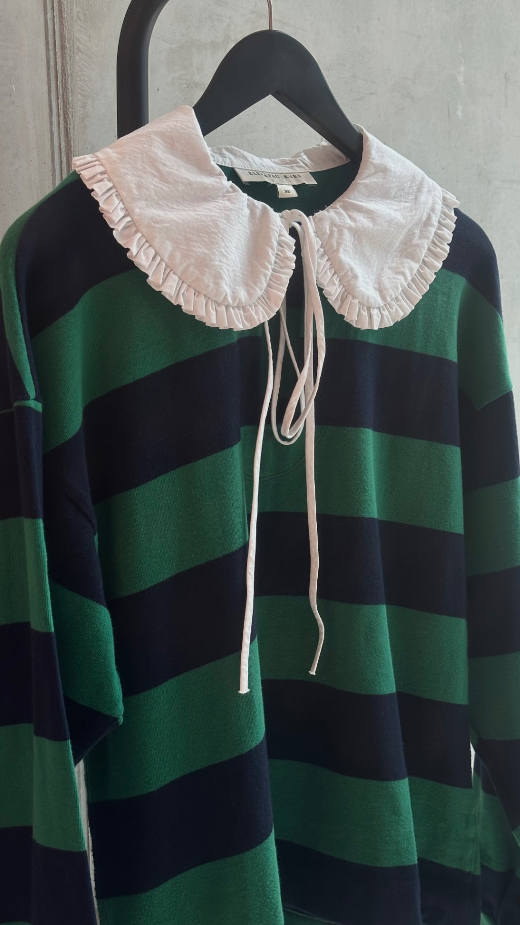 LEO RELOVED XS Green & Navy L/S ELIZAFAULKNER