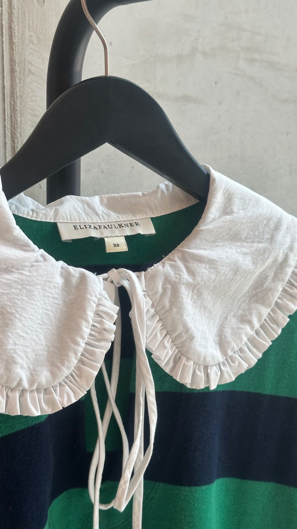 LEO RELOVED XS Green & Navy L/S ELIZAFAULKNER