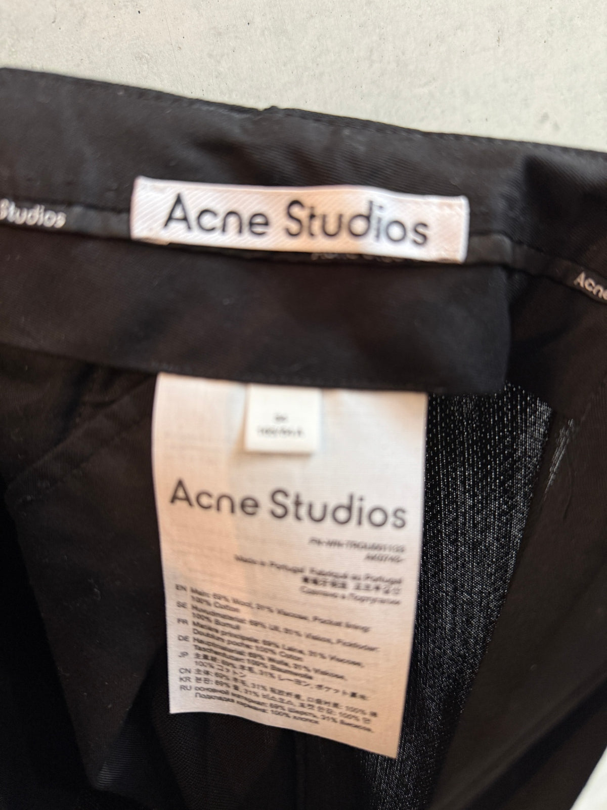 LEO RELOVED 34 EU / 2 US Black ACNE STUDIOS
