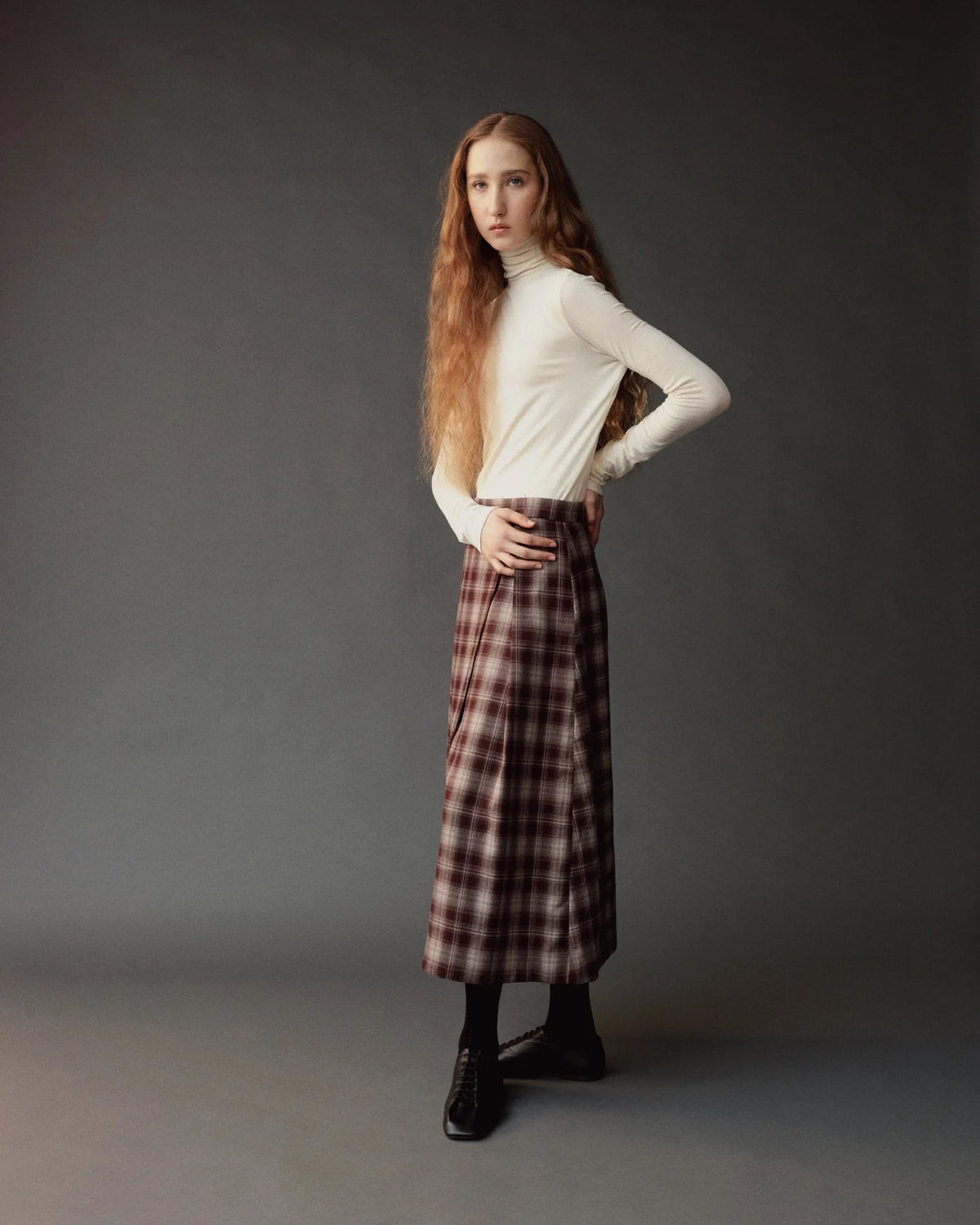 MIJEONG PARK Roll Neck Jersey Top | Ivory LEO BOUTIQUE