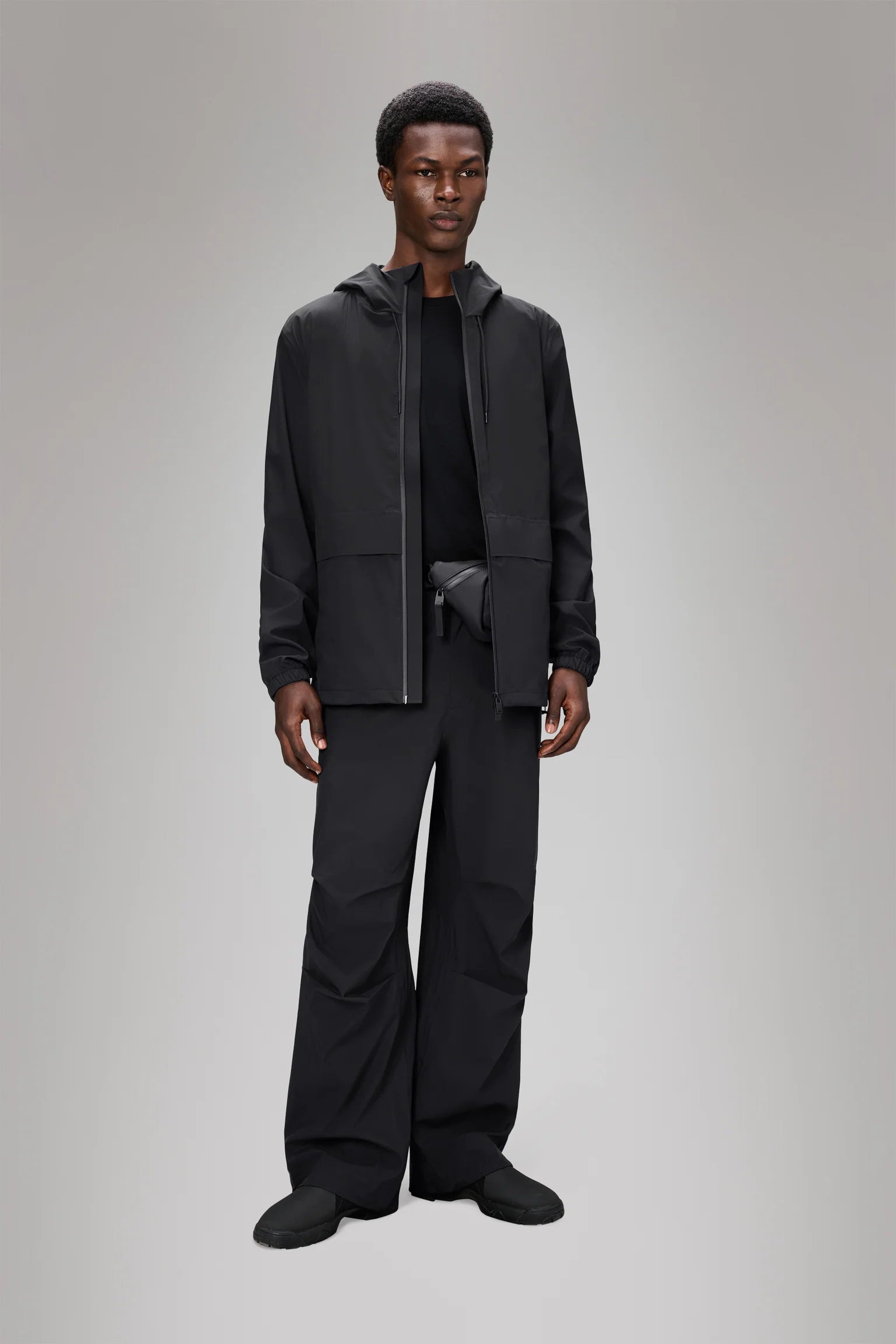 RAINS Suva Hardshell Pocket Jacket | Black LEO BOUTIQUE