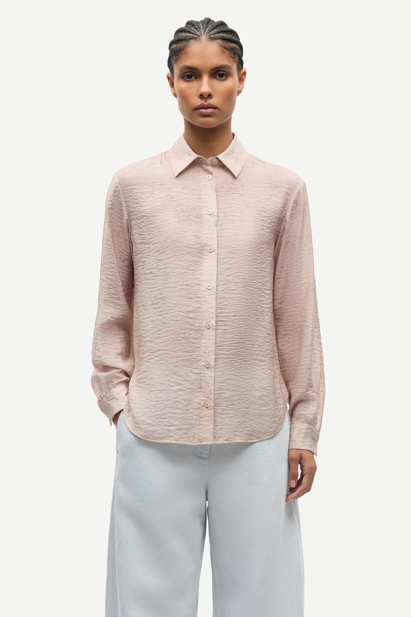 LEO BOUTIQUE Samadisoni Button Up Shirt | Blooming Pink SAMSOE SAMSOE