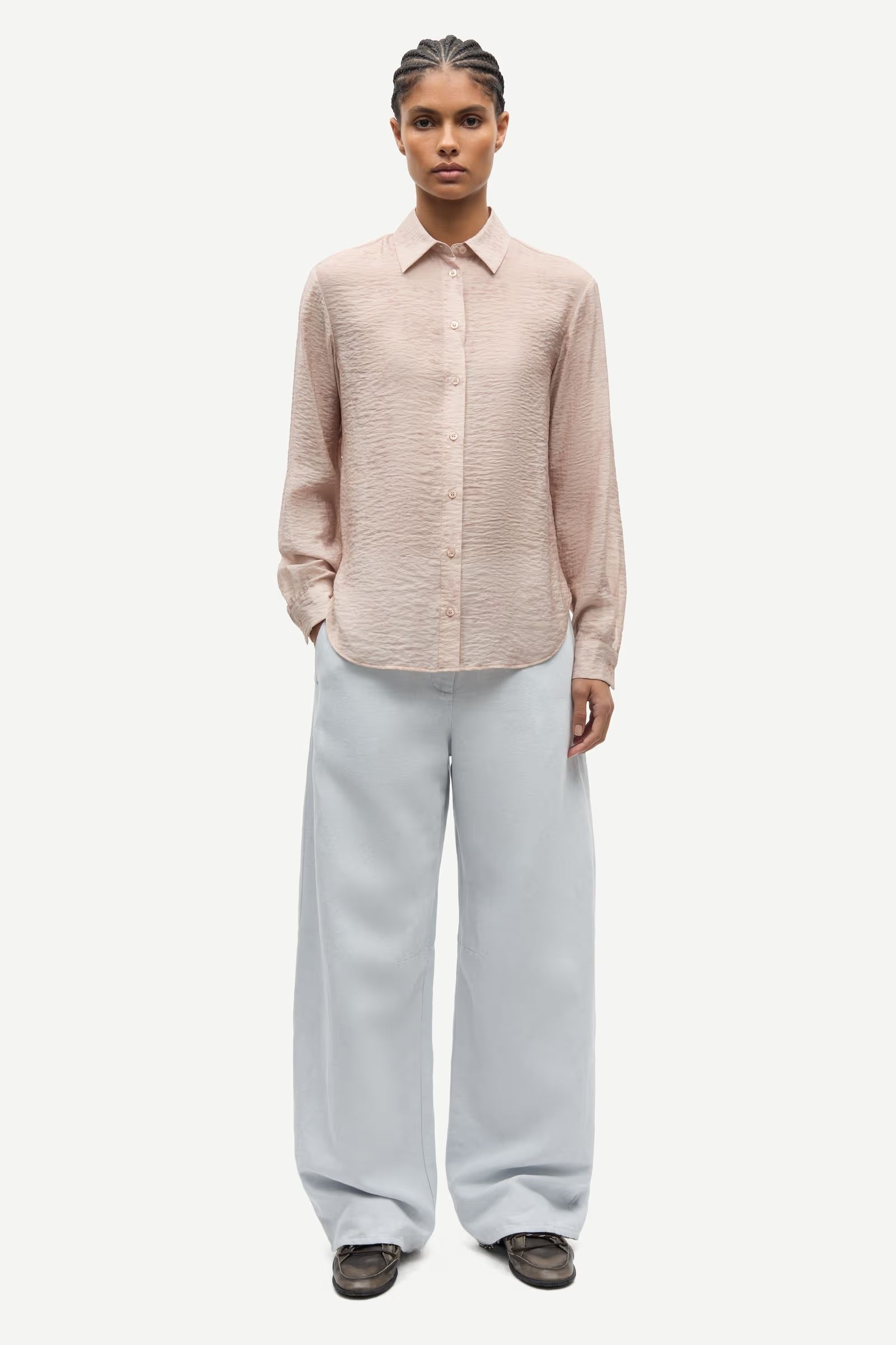 LEO BOUTIQUE Samadisoni Button Up Shirt | Blooming Pink SAMSOE SAMSOE