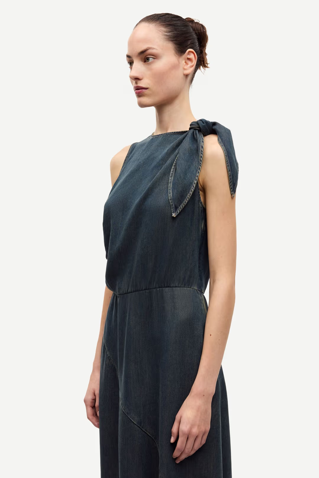 LEO BOUTIQUE Saalbas Washed Denim Dress | Burnt Oak SAMSOE SAMSOE