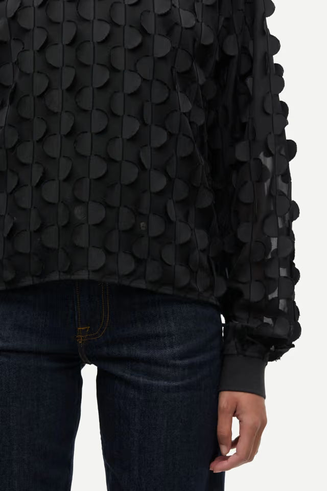 LEO BOUTIQUE Sadovery LS Polo | Black SAMSOE SAMSOE