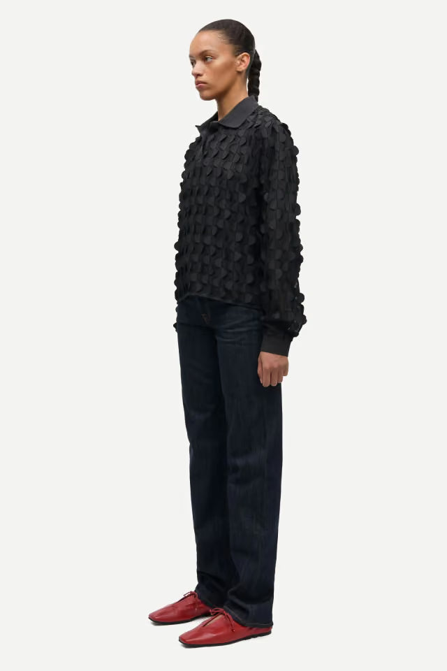LEO BOUTIQUE Sadovery LS Polo | Black SAMSOE SAMSOE