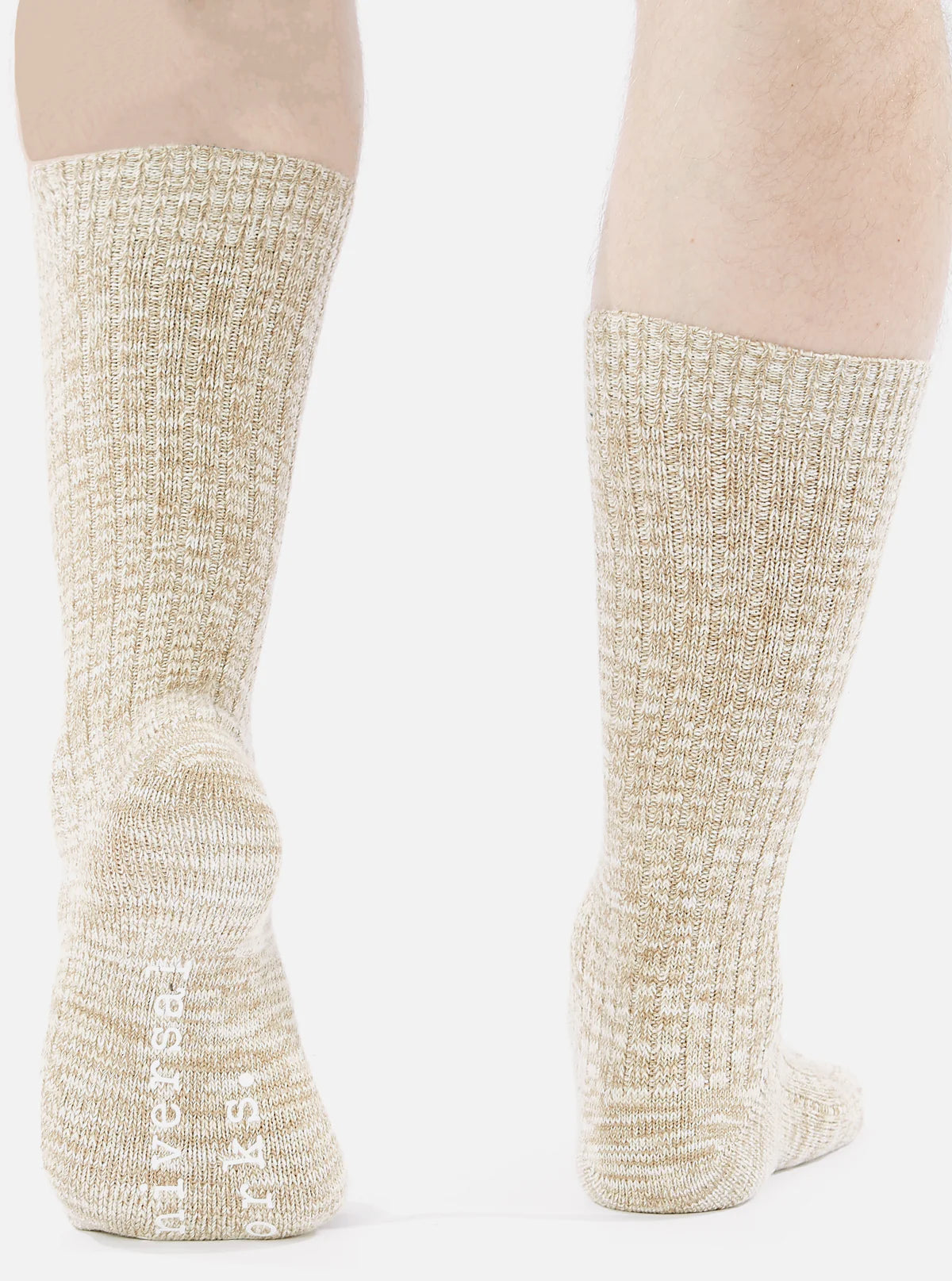 UNIVERSAL WORKS Slub Sock | Dk Sand LEO BOUTIQUE