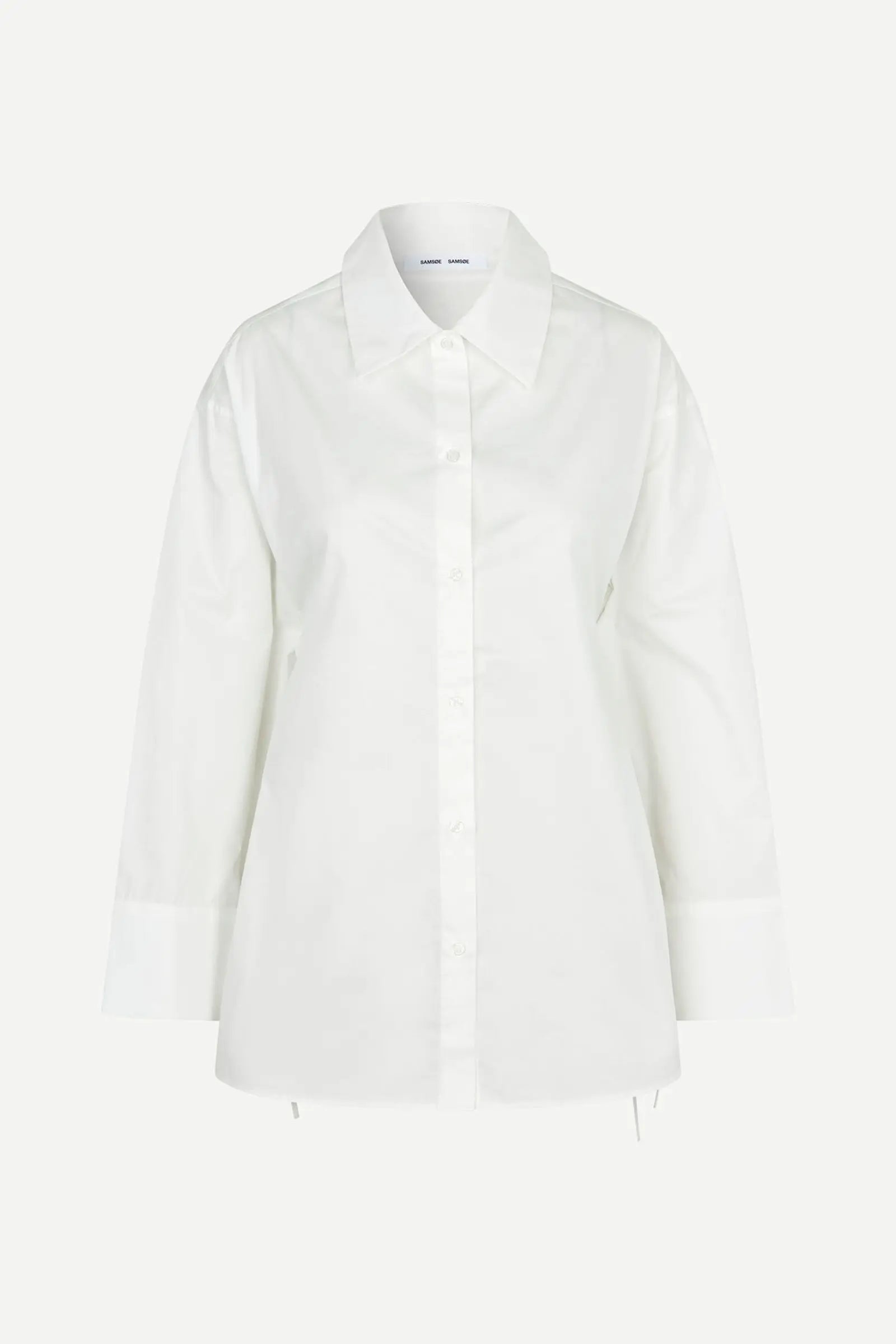 SAMSOE SAMSOE Sacata Button Up Shirt White LEO BOUTIQUE