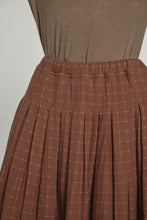 LEO BOUTIQUE Pleated Waist Tie Skirt | Mocha AMENTE