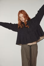 LEO BOUTIQUE Cotton Pleated Blouse | Black AMENTE