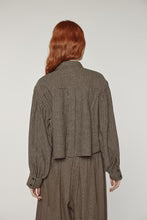 LEO BOUTIQUE Volume Sleeve Blouse | Black / Khaki AMENTE