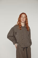 LEO BOUTIQUE Volume Sleeve Blouse | Black / Khaki AMENTE