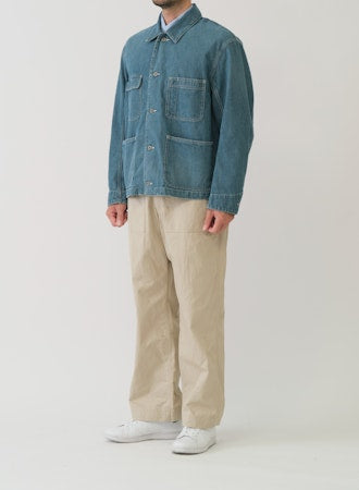 SAGE DE CRET 11 oz Denim Sof201t Coverall Jacket | Blue LEO BOUTIQUE