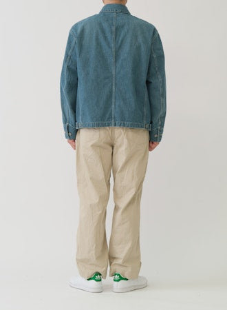 SAGE DE CRET 11 oz Denim Sof201t Coverall Jacket | Blue LEO BOUTIQUE
