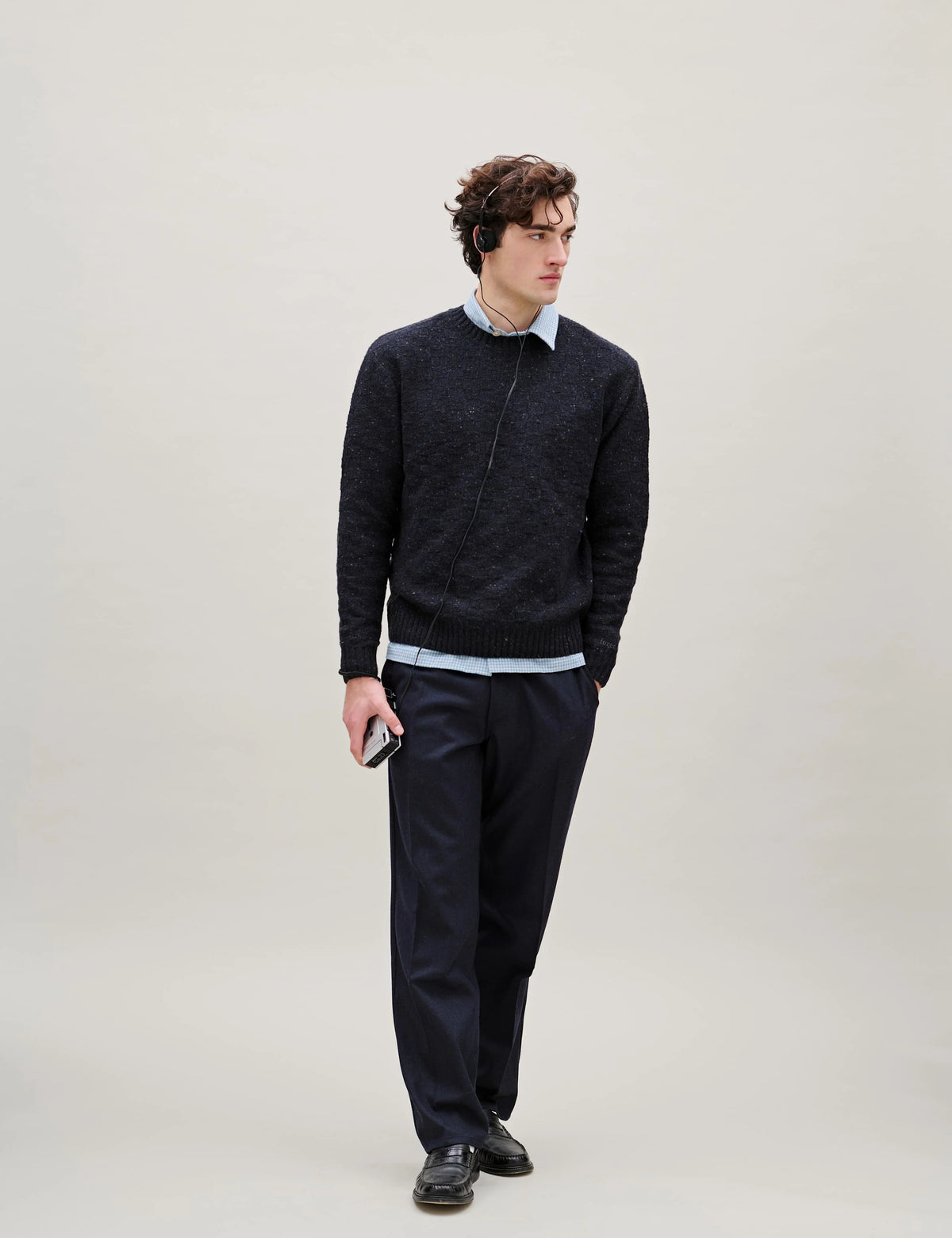 FORÉT Clay Wool Pants | Navy LEO BOUTIQUE 
