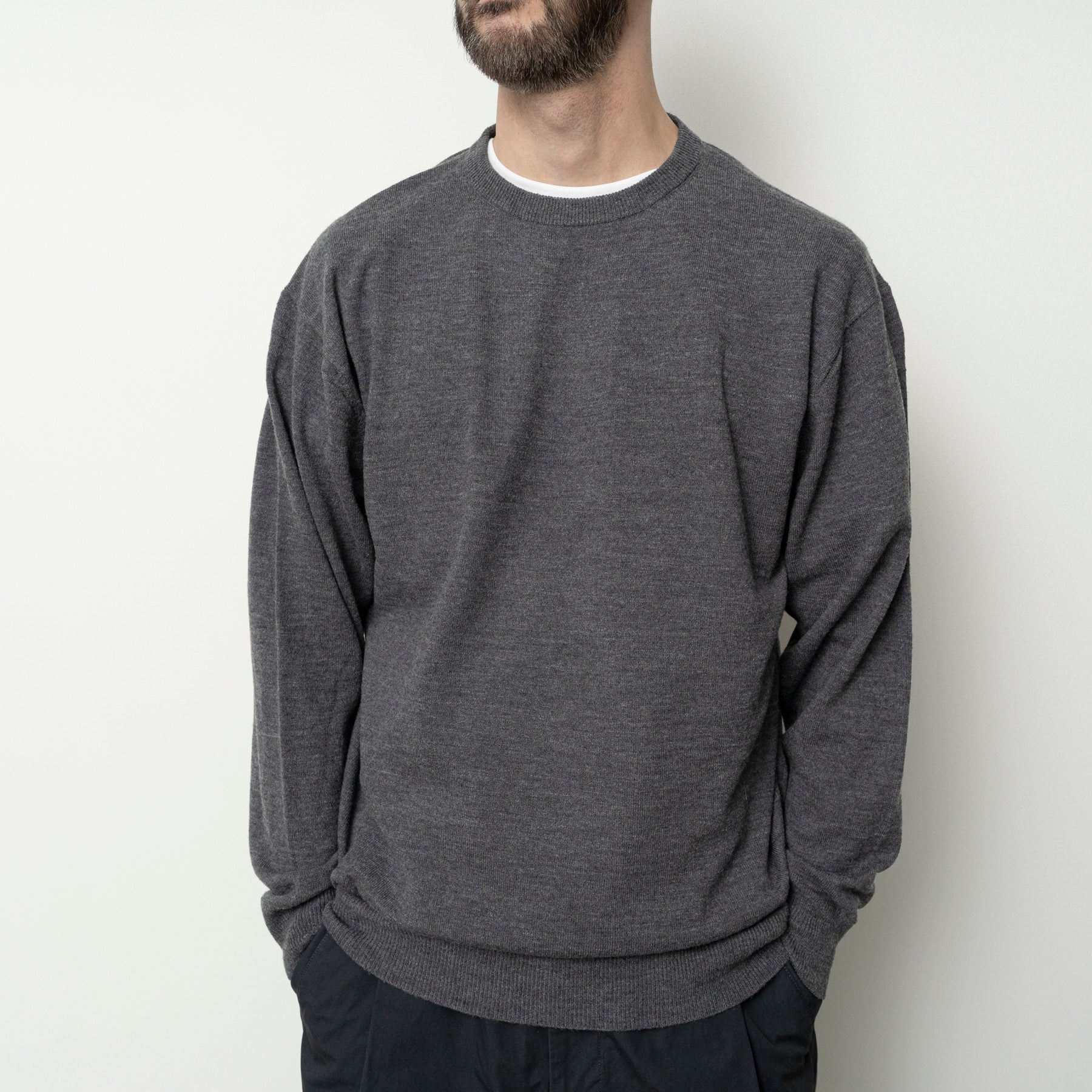 STILL BYHAND Silk Mixed Pullover | Grey LEO BOUTIQUE