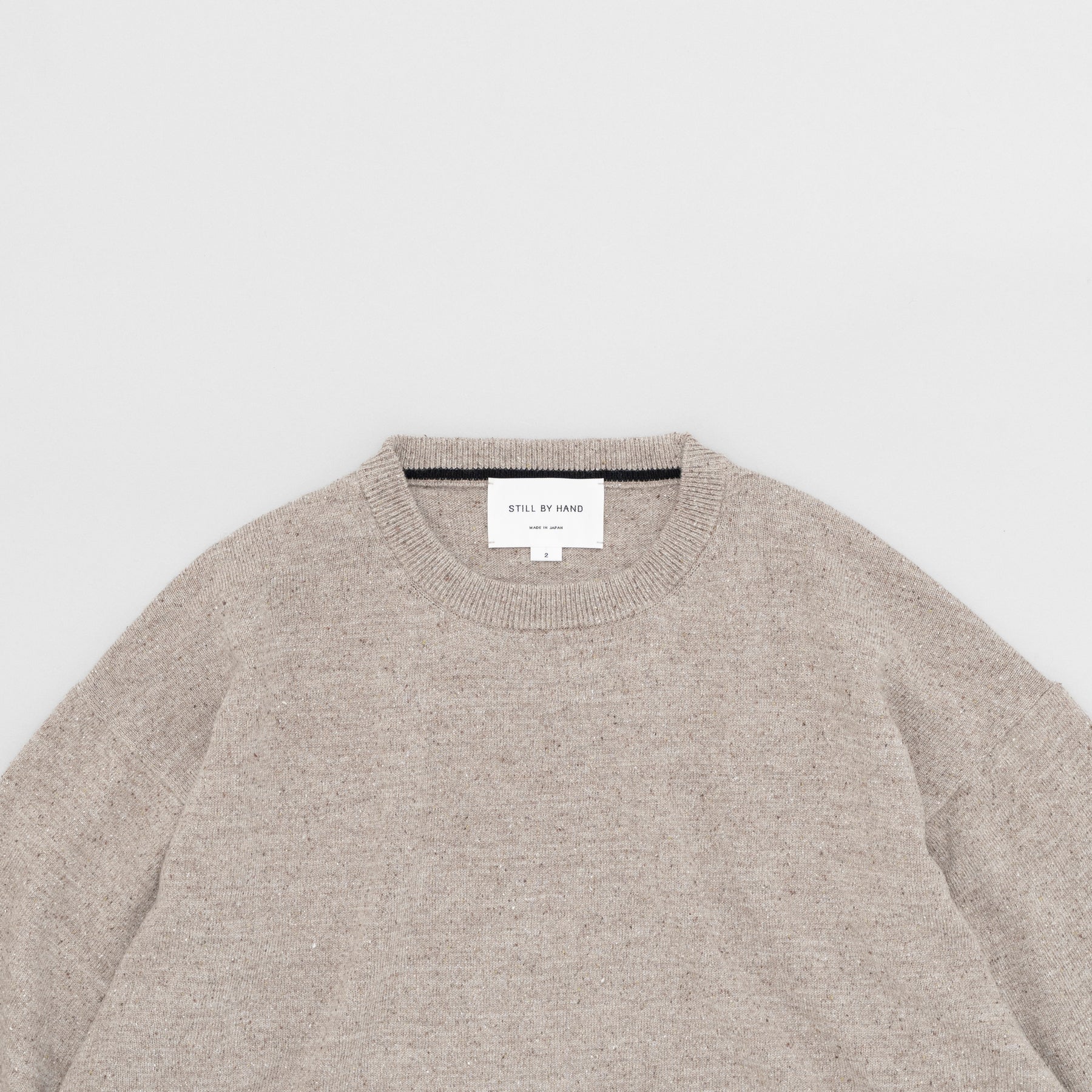 STILL BYHAND Silk Mixed Pullover | Sand Beige LEO BOUTIQUE