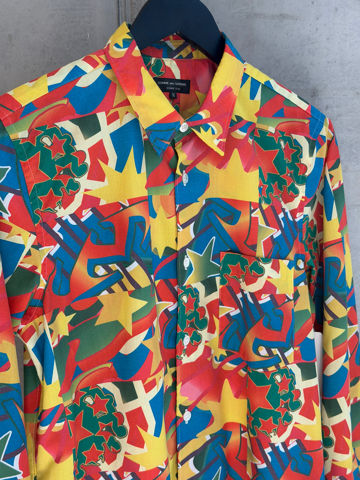 LEO RELOVED M Clown Button Up Shirt COMME des GARCONS