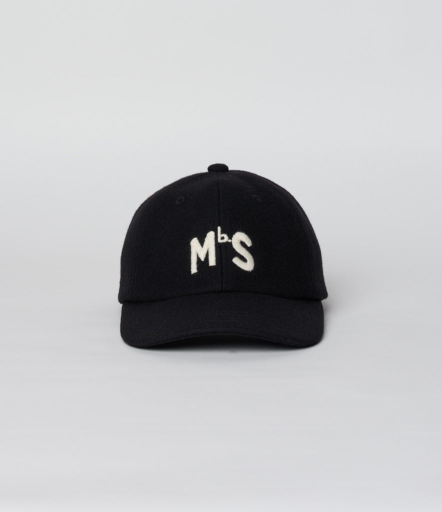 MERZ B. SCHWANEN CAP02WO Wool MBS LOGO Cap | 99 Deep Black LEO BOUTIQUE 