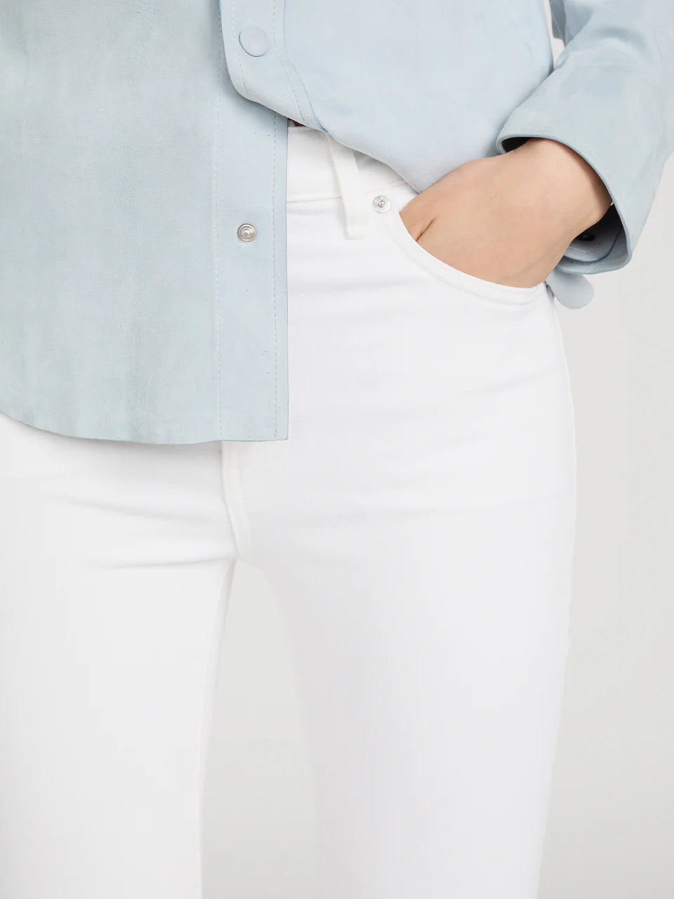 LEO BOUTIQUE The Reboot 33" | White FRAME DENIM