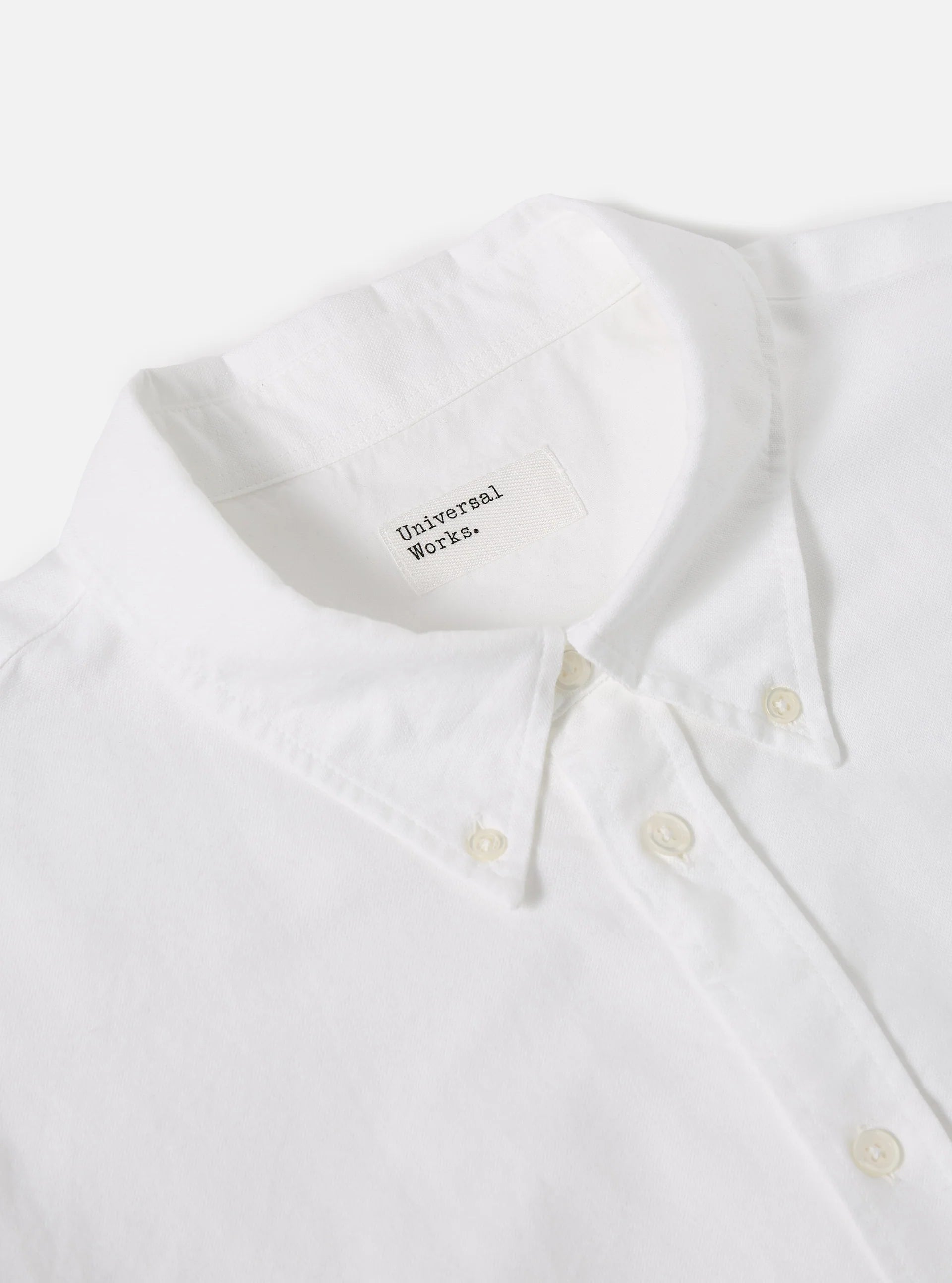 UNIVERSAL WORKS Daybrook Shirt | White LEO BOUTIQUE