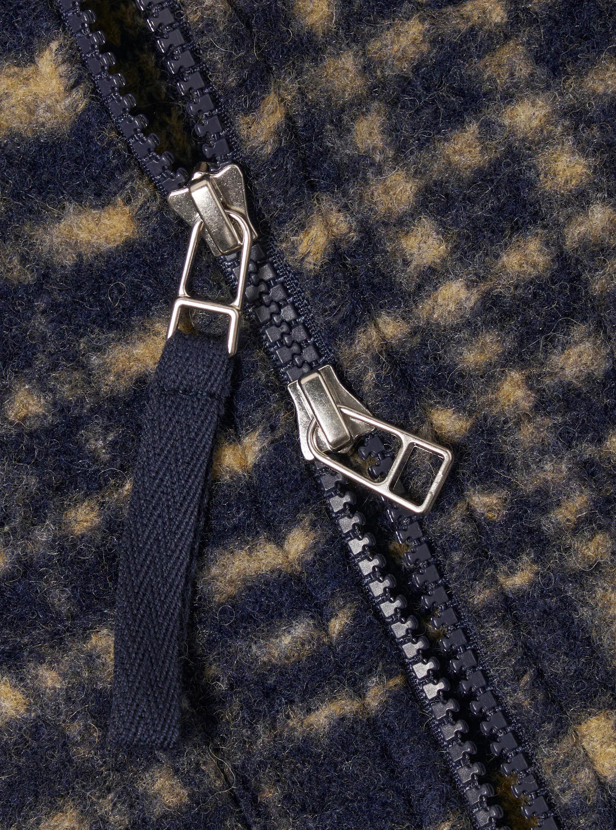 UNIVERSAL WORKS Zip Uniform Jacket | Navy Check LEO BOUTIQUE