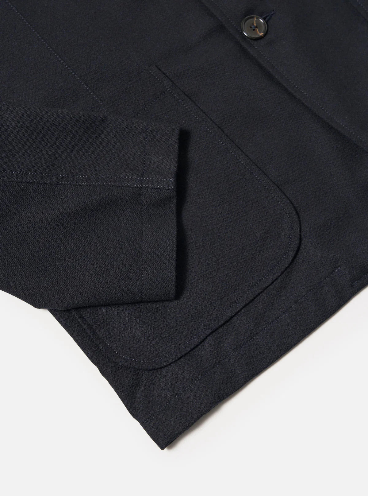 UNIVERSAL WORKS Two Button Jacket | Dark Navy Tweed LEO BOUTIQUE