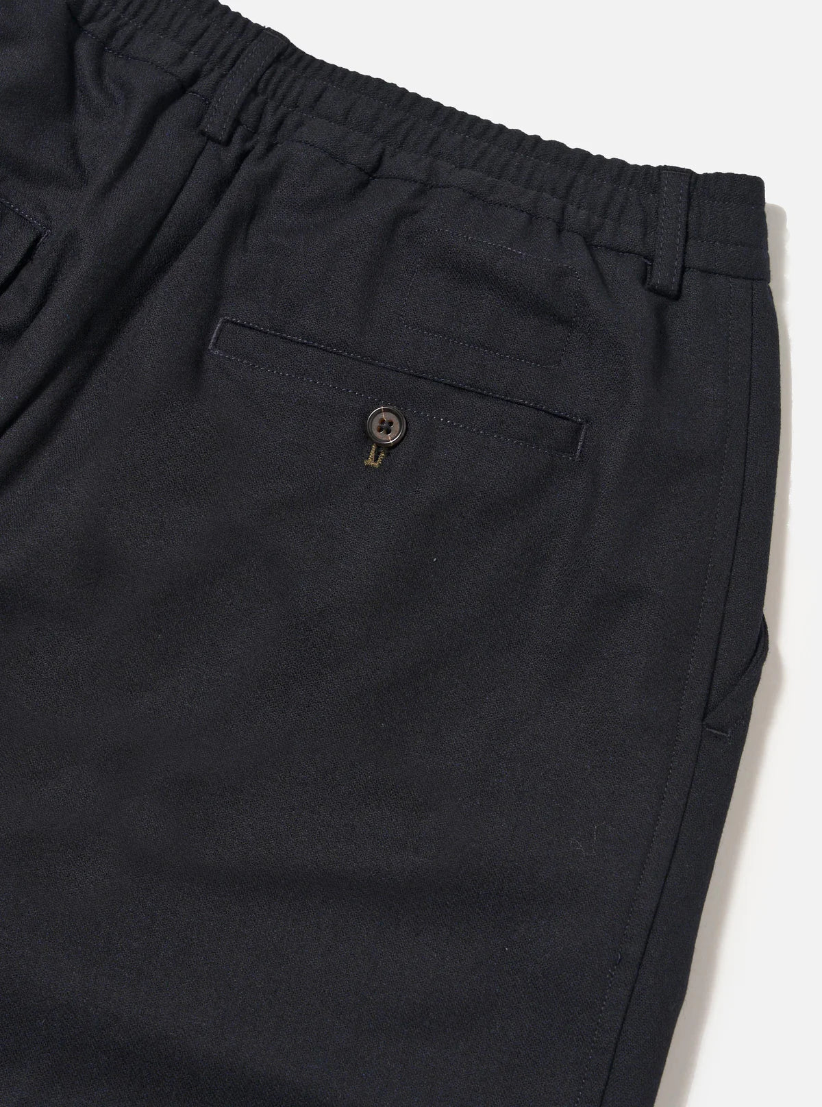 UNIVERSAL WORKS Pleated Track Pant | Dark Navy Tweed LEO BOUTIQUE