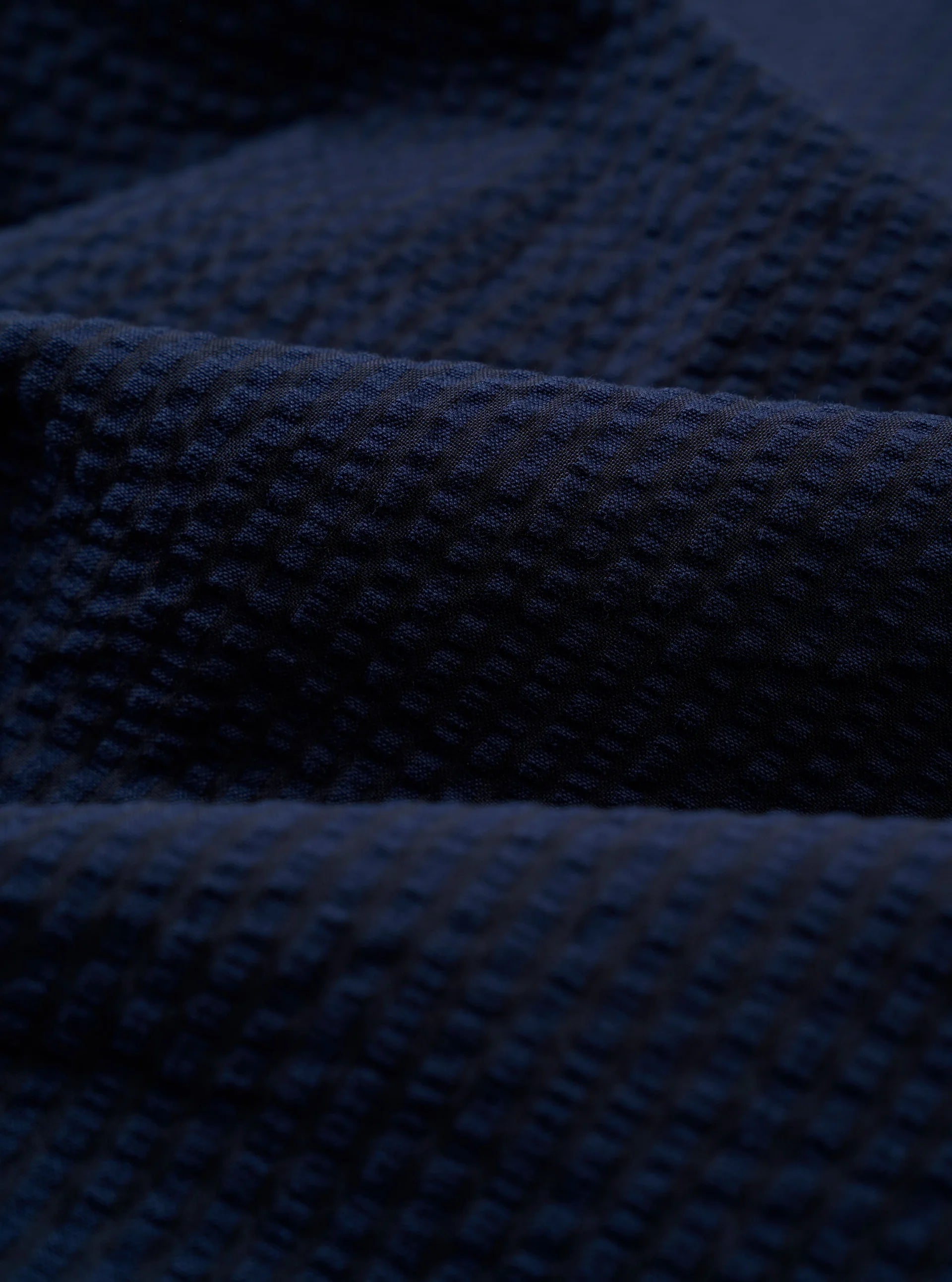 UNIVERSAL WORKS Derby Stripe Two Button Jacket | Navy LEO BOUTIQUE 